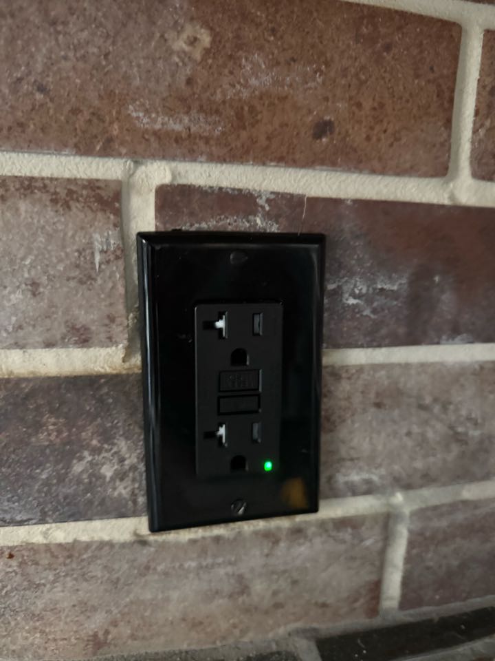 Electrician is installing dedicated outlets 