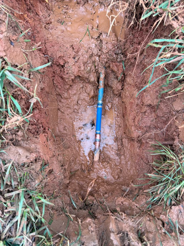 Responded to a water leak caused by a blown-out copper to PEX connection. Shut water off, removed damaged section, and installed new PEX with proper fittings. Restored water service and tested for leaks.