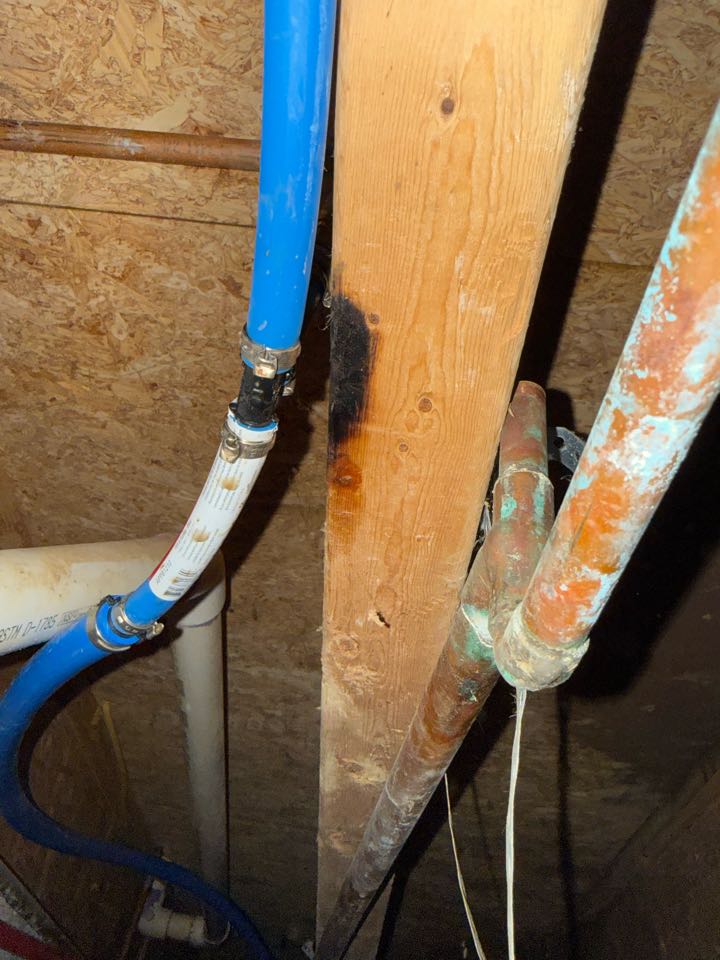 Came out to the customer’s home to address an active plumbing leak. Located a leaking threaded connection on the water line causing water loss. Shut off the water supply, disassembled the threaded fitting, cleaned the threads, and properly resealed the connection using approved thread sealant. Reassembled and tightened the fitting, restored water service, and tested for leaks. Leak has been fully stopped and the plumbing system is operating properly.