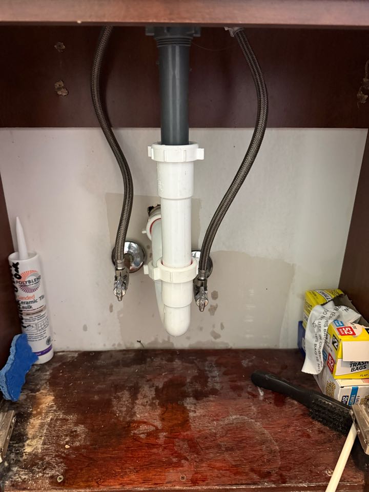 Came out today and installed a customer-supplied bathroom sink faucet and pop-up drain assembly. Removed the existing faucet, properly set the new faucet, and securely installed the pop-up assembly to ensure smooth operation and a leak-free seal. Tested all connections and verified proper water flow and drainage. Customer now has a fully functional and updated bathroom sink faucet installation.