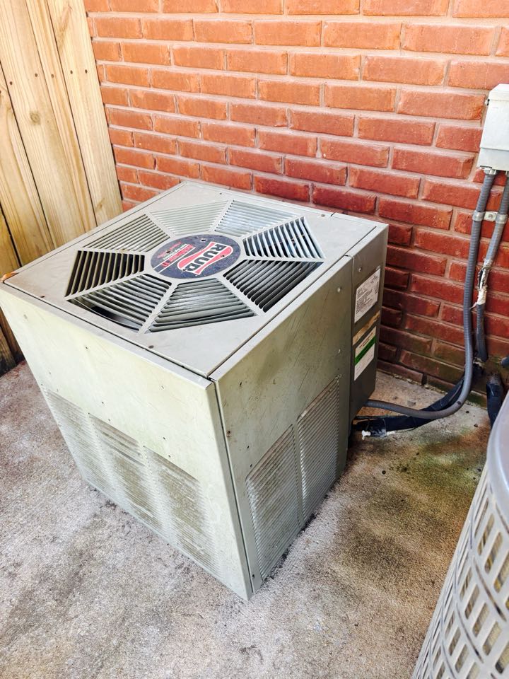 Came out and found customers, thermostat, energized and cooling mode instead of heating mode got thermostat reconfigured and also found system low refrigerant charge system back up and got customer back going today