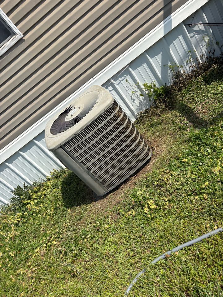 Came out found customer system little refrigerant charge back up and got them cooling again today