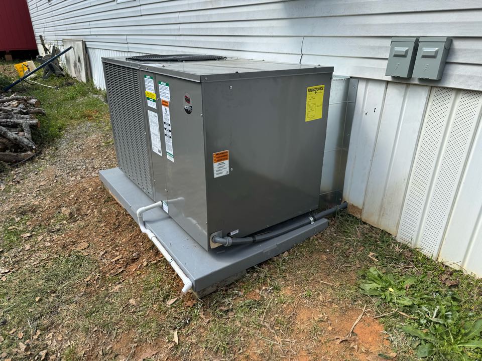 4 ton package unit install