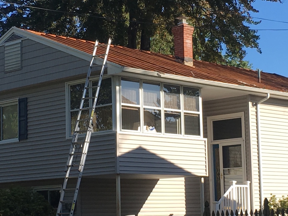 Parsippany-Troy Hills, NJ - New GAF Fox Hollow Gray Timberline roof with all new plywood being installed in Parsippany New Jersey Parsippany-Troy Hills, NJ - New GAF Fox Hollow Gray Timberline roof with all new plywood being installed in Parsippany New Jersey