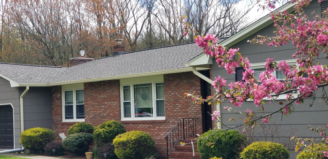 Denville, NJ - Installed a new GAF Timberline roof in barkwood with snow country ridge vent in Denville New Jersey Denville, NJ - Installed a new GAF Timberline roof in barkwood with snow country ridge vent in Denville New Jersey
