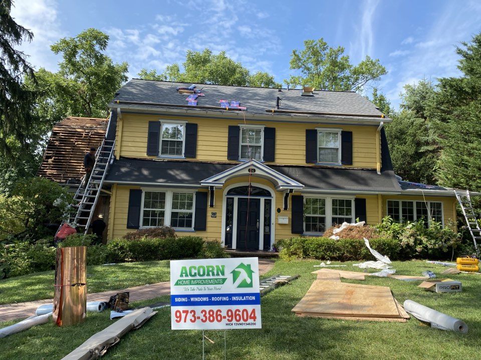Maplewood, NJ - GAF Timberline Roof Replacement: Total removal of 2 layers of asphalt shingles & a layer of cedar shakes. Installing new GAF Timberline HDZ Pewter Gray shingles with copper counter flashing with the GAF Golden Pledge Lifetime Warranty including a 25 year workmanship warranty provide & backed by GAF! Maplewood, NJ - GAF Timberline Roof Replacement: Total removal of 2 layers of asphalt shingles & a layer of cedar shakes. Installing new GAF Timberline HDZ Pewter Gray shingles with copper counter flashing with the GAF Golden Pledge Lifetime Warranty including a 25 year workmanship warranty provide & backed by GAF!