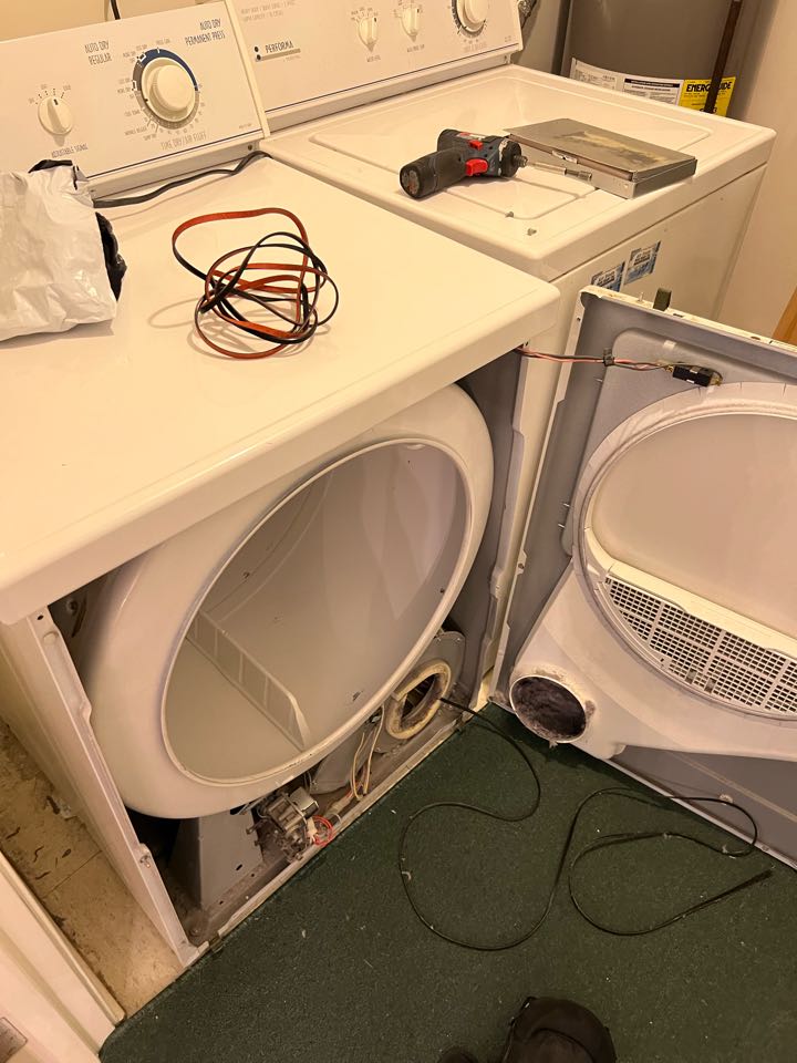 Replaced broken belt on Maytag dryer that was not Tumbling