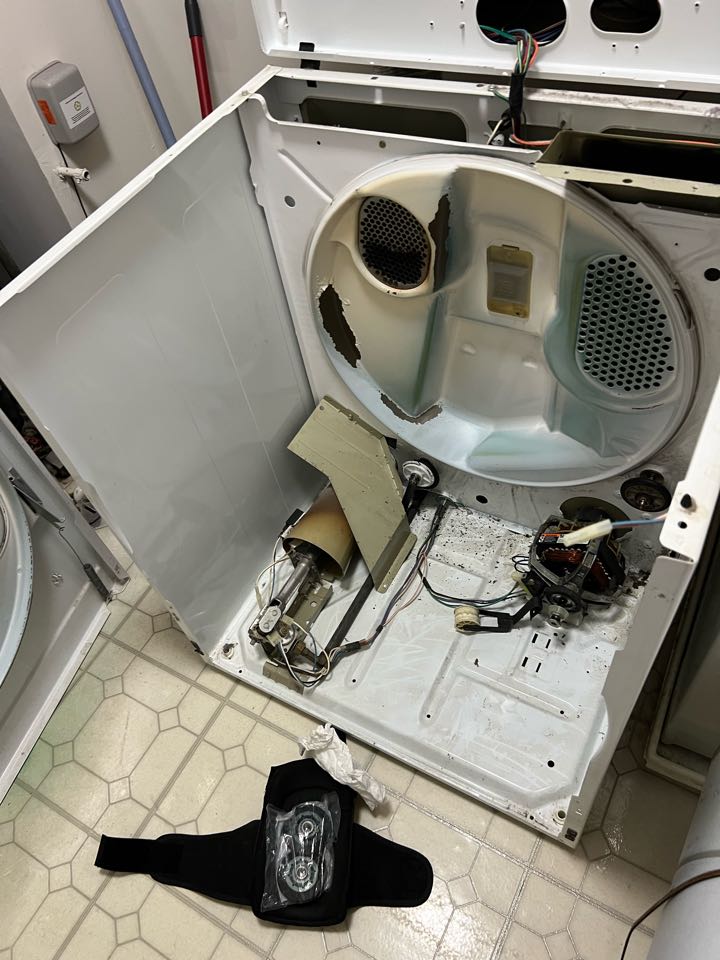Replaced worn out drum rollers on whirlpool dryer