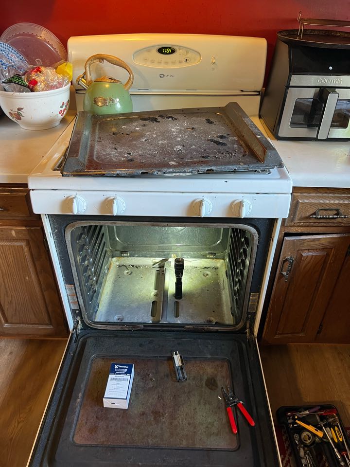 Replaced oven start igniter on Maytag stove