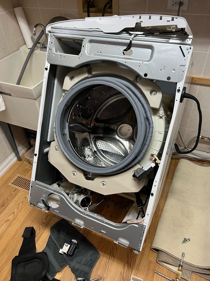 Replaced drain pump motor on LG washer