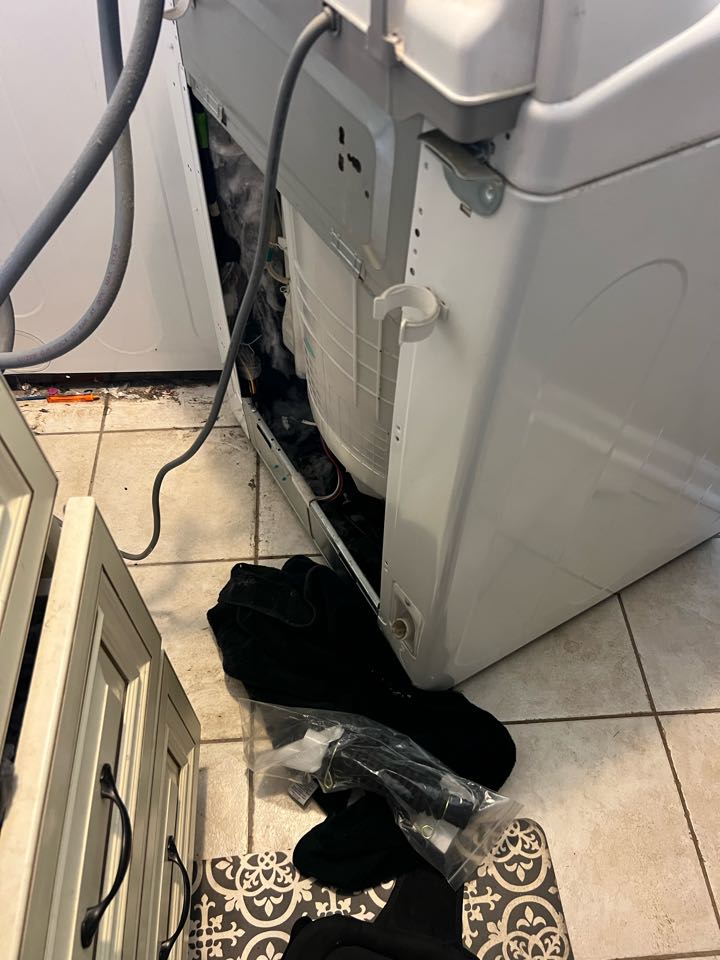 Replaced cracked drain hose assembly on LG washer