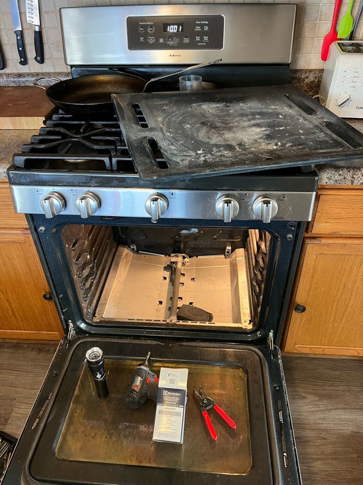 Replaced oven start igniter on GE stove