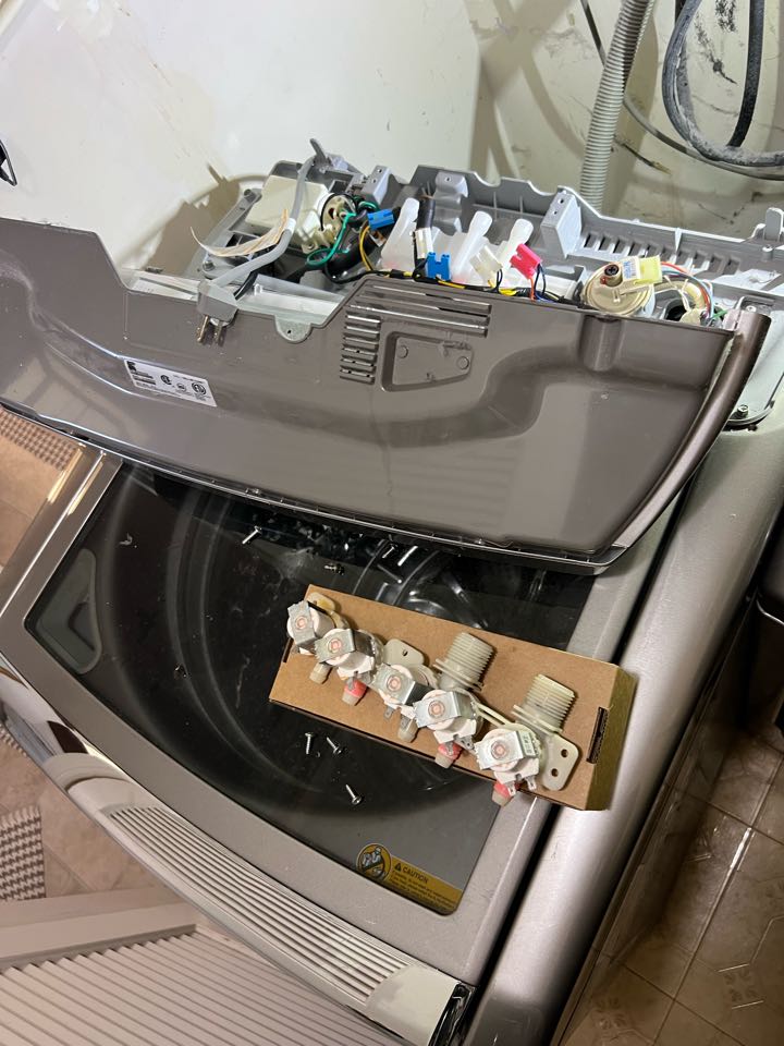 Replaced inlet water valve control on LG washer