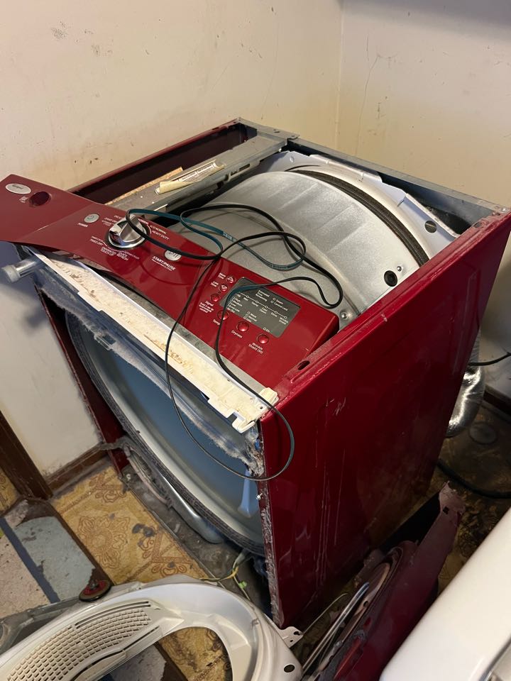 Replaced broken belt on whirlpool dryer