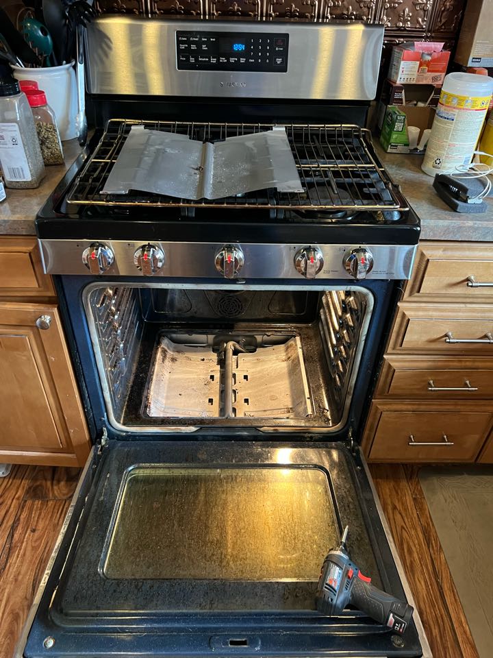 Replaced oven start igniter on Samsung stove