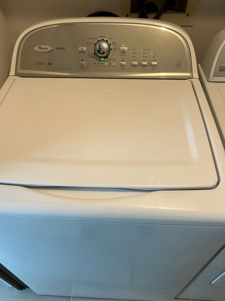 Replaced control board on whirlpool washer