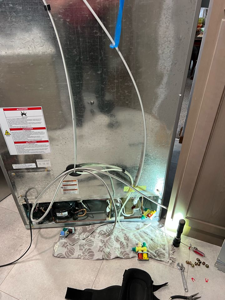 Replaced inlet water valve on whirlpool refrigerator