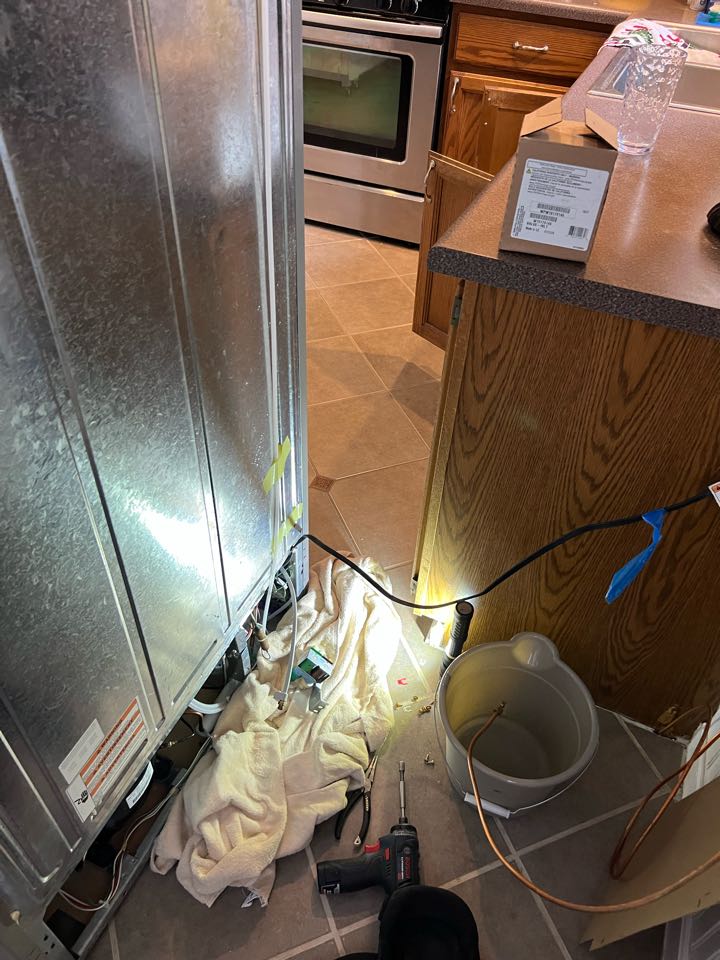 Replaced inlet water valve control on whirlpool refrigerator