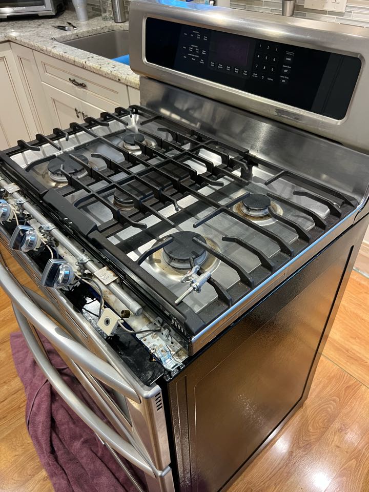 Replaced burner valve on KitchenAid stove