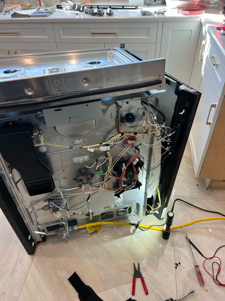 Replaced control board on Frigidaire stove