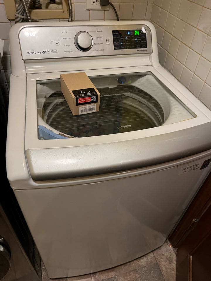 Replaced broken lid lock latch assembly on LG washer