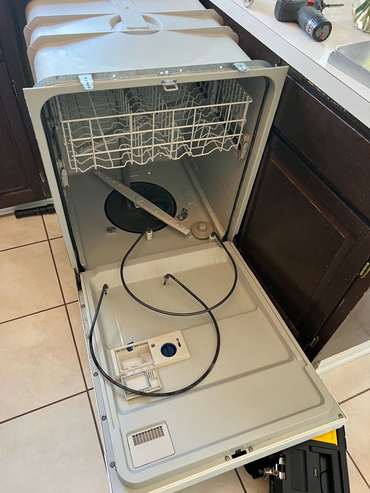 Replaced blown heating element on whirlpool dishwasher