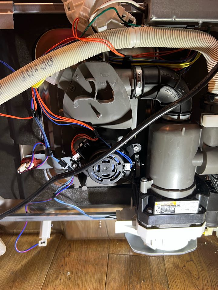 Replaced wash motor assembly on KitchenAid dishwasher