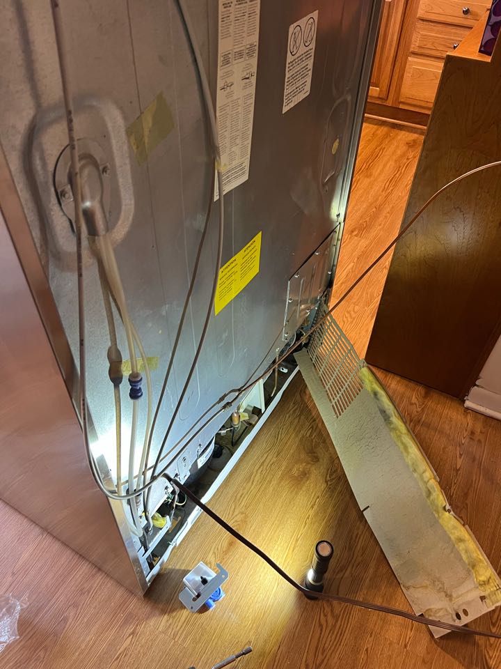 Replaced inlet water valve on GE refrigerator