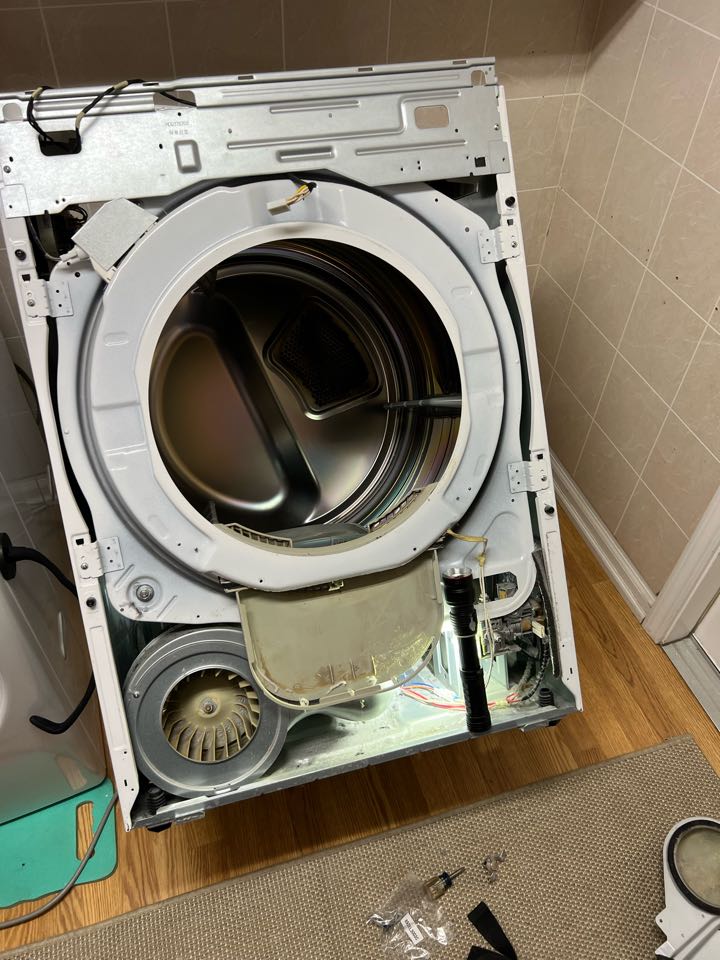 Replaced safety thermostat on LG dryer