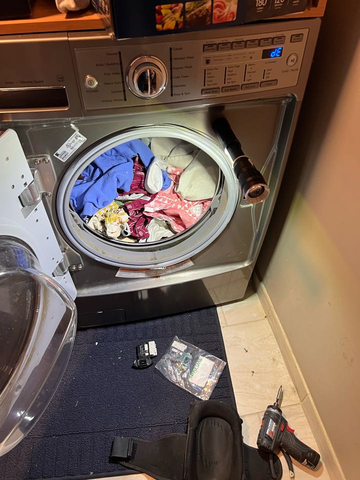 Replaced broken door latch assembly on Kenmore washer