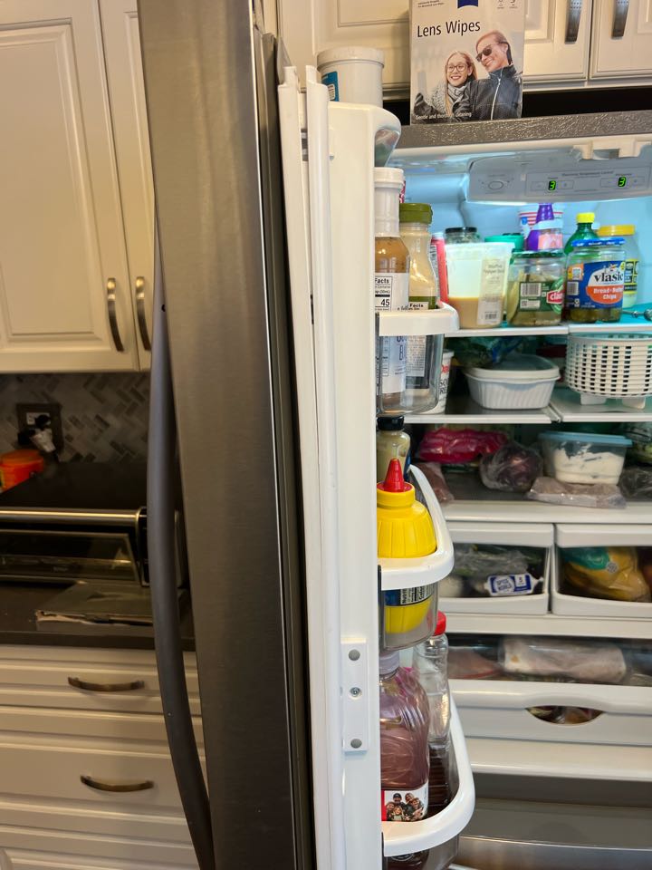 Replaced broken center flap on door