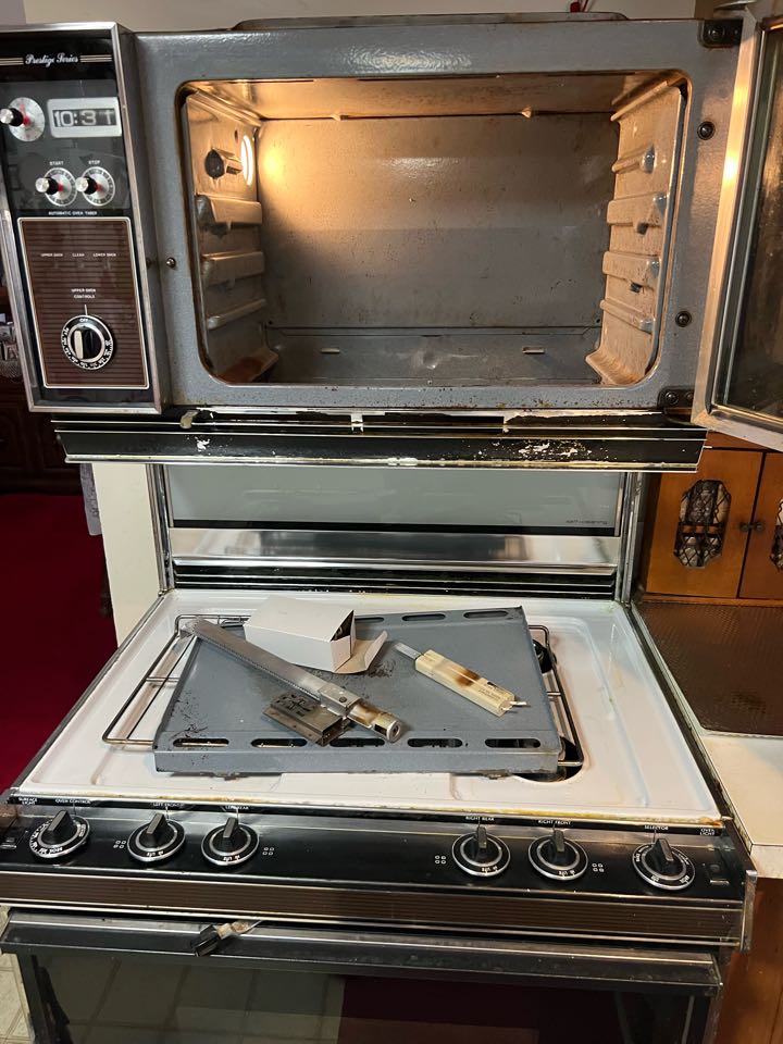 Replaced oven start igniter on caloric stove