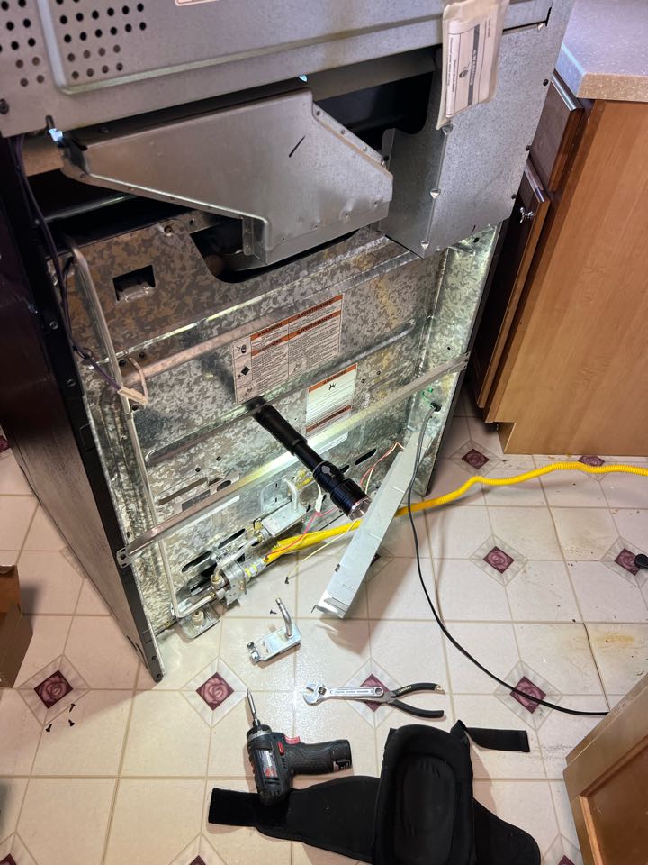 Replaced oven gas valve on whirlpool stove