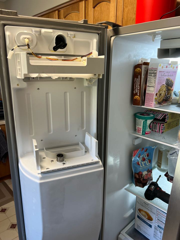 Replaced icemaker on whirlpool refrigerator