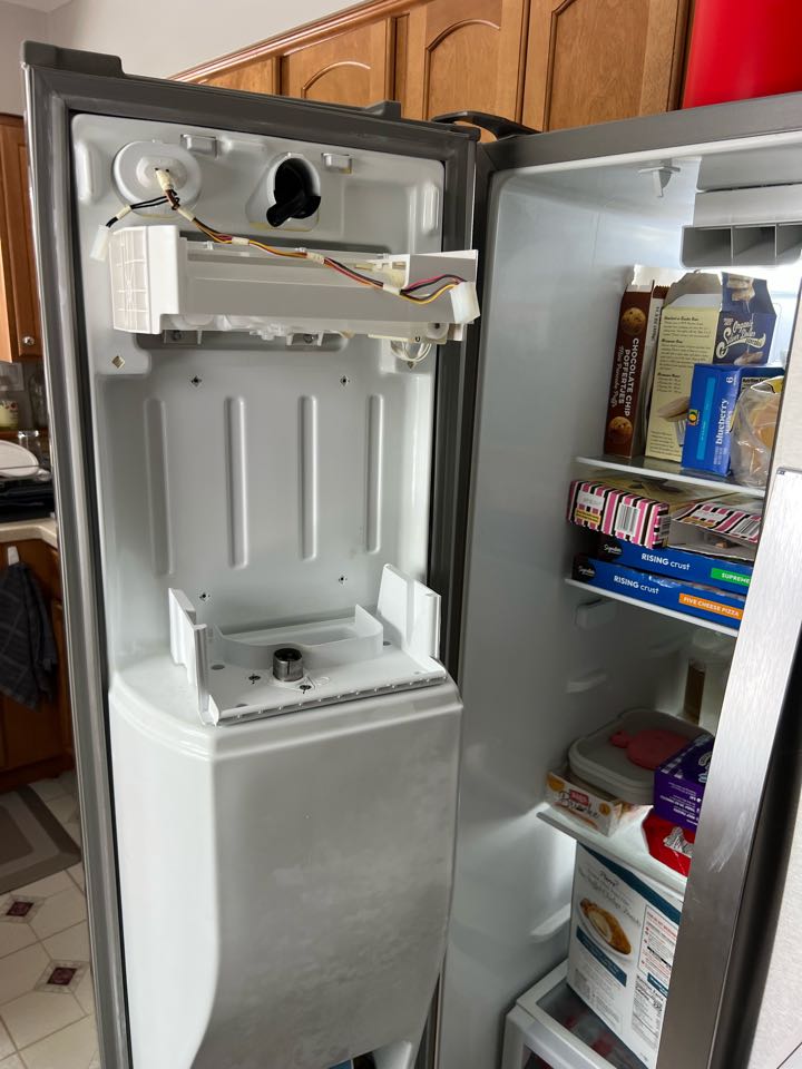 Replaced icemaker on whirlpool refrigerator