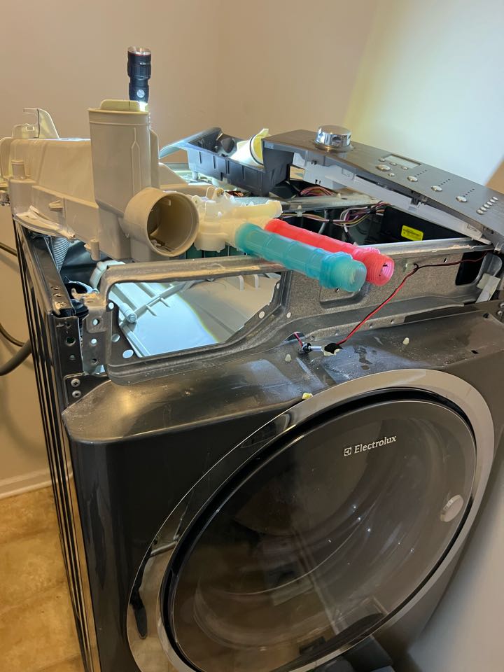 Replaced inlet water valve control on Electrolux washer