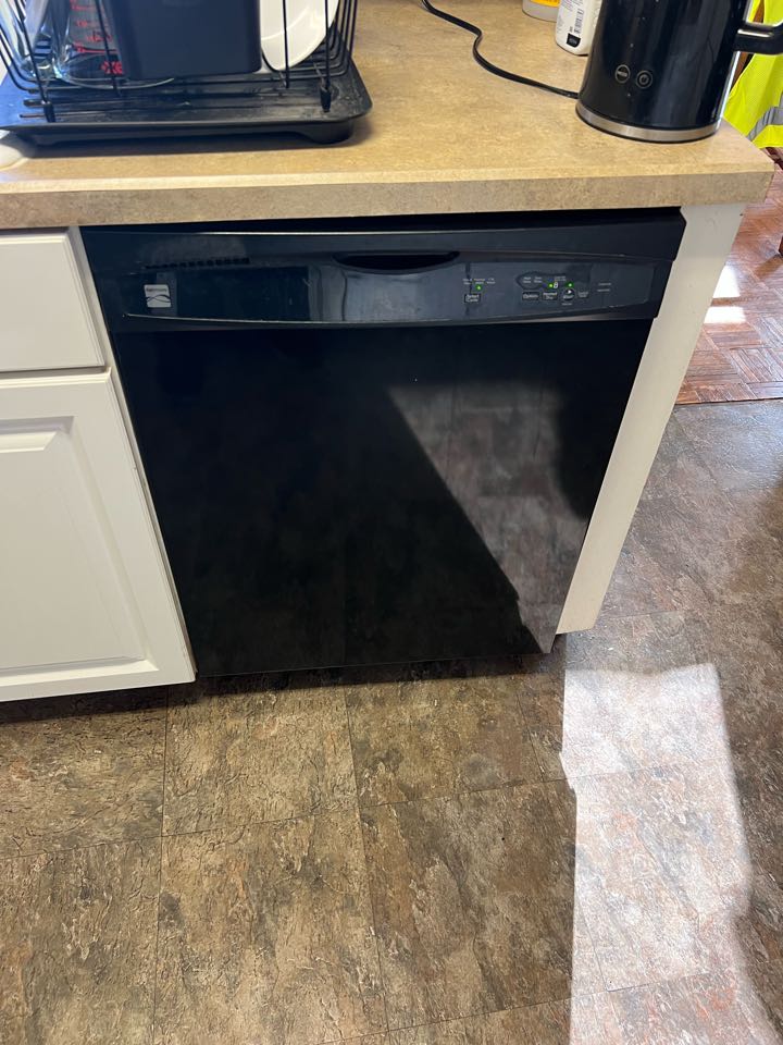 Replaced drain pump motor on Kenmore dishwasher