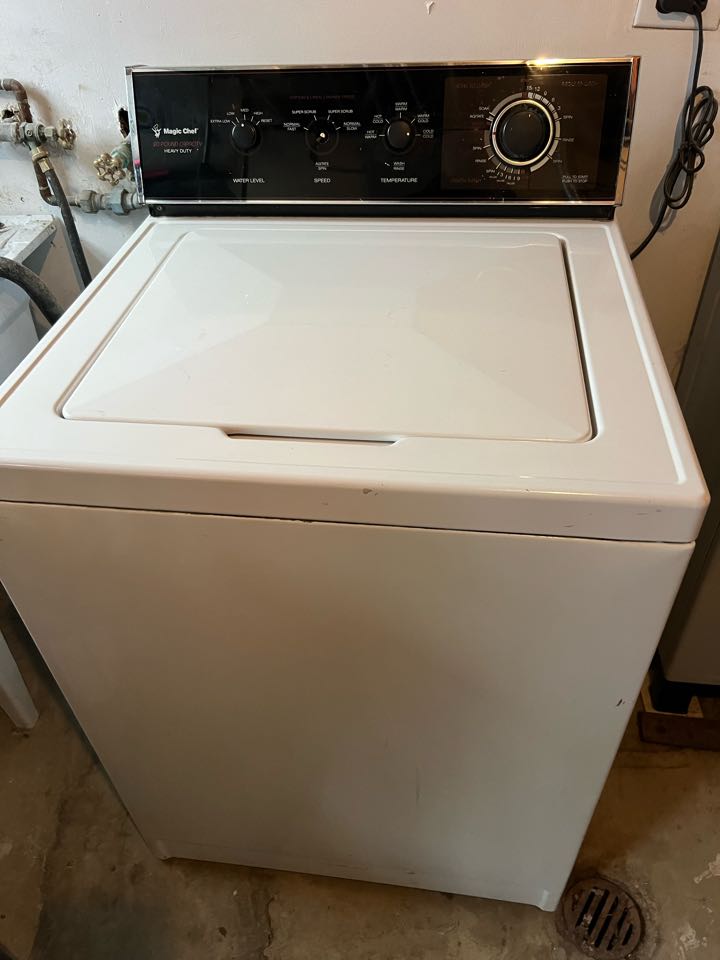 Replaced water pump on Magic Chef washer