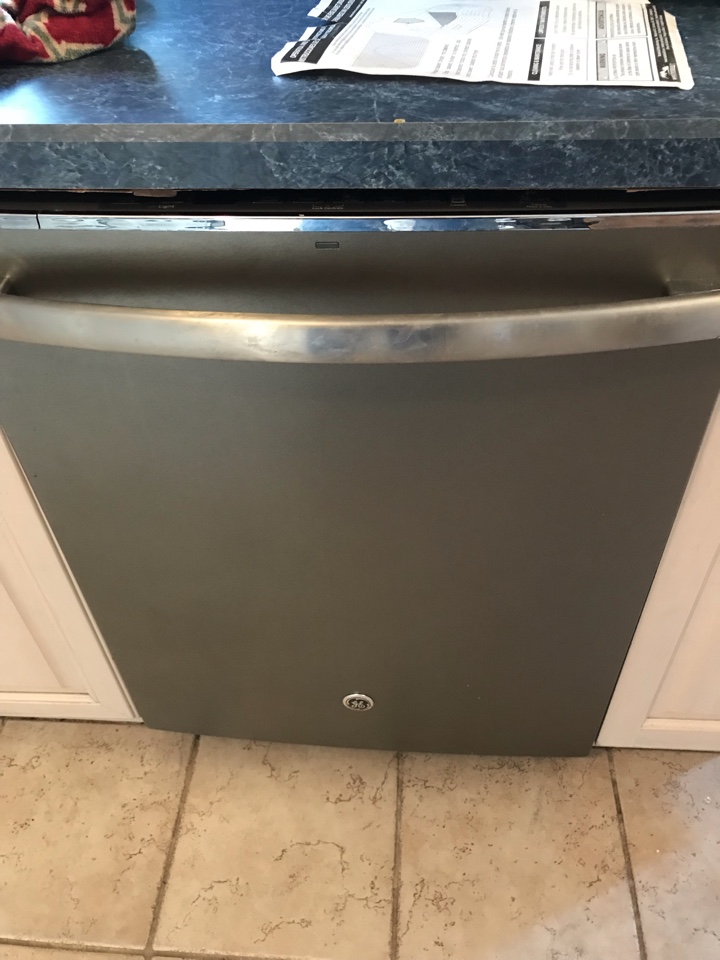 Replaced heating element on GE dishwasher that was not drying.