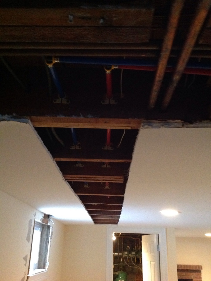 Replace 1/2" copper water pipe in the basement with pex