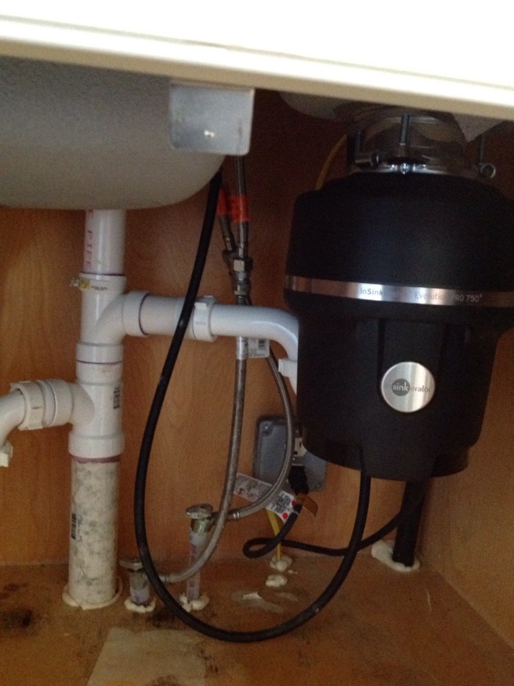 Replaced 3/4 hp garbage disposal with new trap