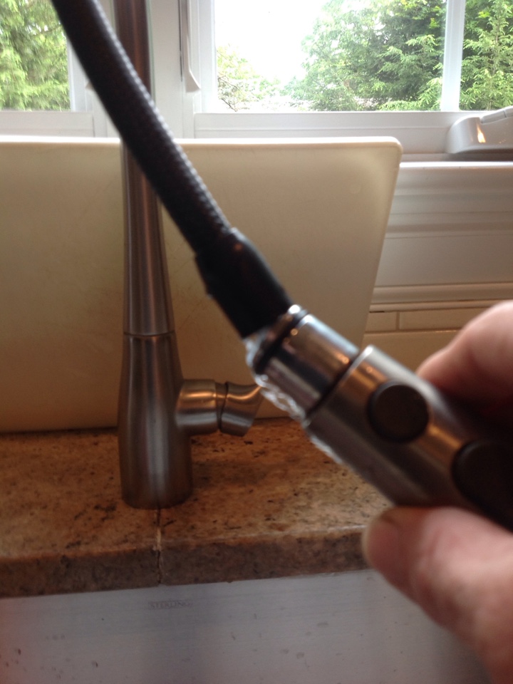 Repair kitchen sink faucet leak