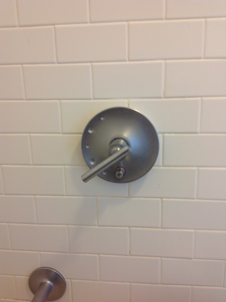 Repaired tub and shower valve. 