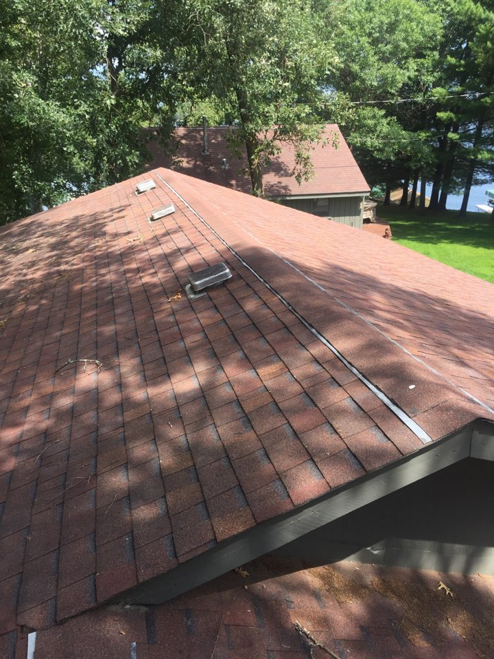 Crosslake, MN - Doing a roofing estimate in Crosslake, MN for new GAF Timberline Shingles. Also inspection for hail damage! Crosslake, MN - Doing a roofing estimate in Crosslake, MN for new GAF Timberline Shingles. Also inspection for hail damage!