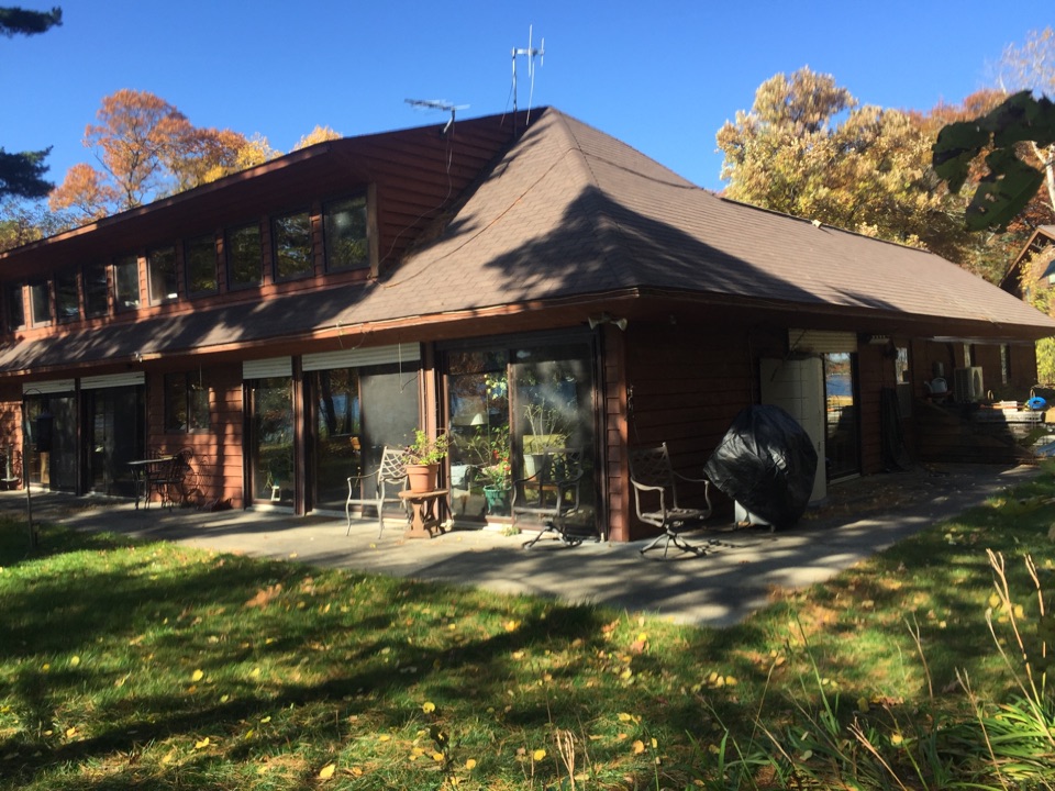 Nisswa, MN - Doing a roofing estimate in Nisswa, MN for new GAF Timberline HD shingles on Lake Hubert. Nisswa, MN - Doing a roofing estimate in Nisswa, MN for new GAF Timberline HD shingles on Lake Hubert.