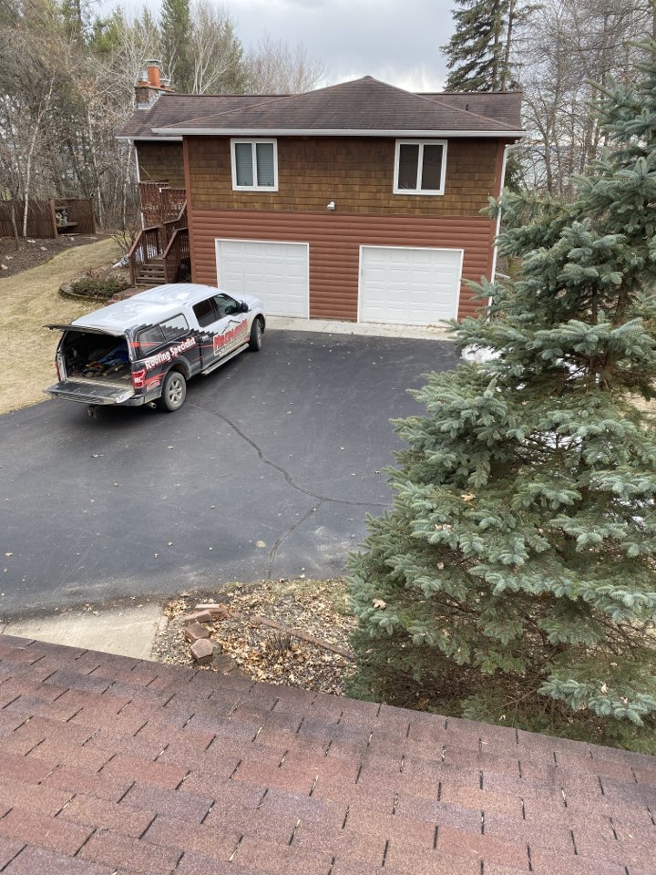 Merrifield, MN - Doing a reroofing estimate in Merrifield, MN on Pelican Lake for new GAF Timberline HD shingles Merrifield, MN - Doing a reroofing estimate in Merrifield, MN on Pelican Lake for new GAF Timberline HD shingles