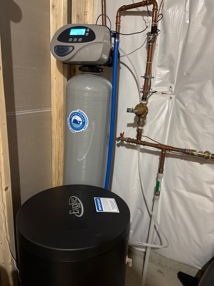System check up after installation.  Municipal water softener and filtration. Removing hardness and working great System check up after installation.  Municipal water softener and filtration. Removing hardness and working great