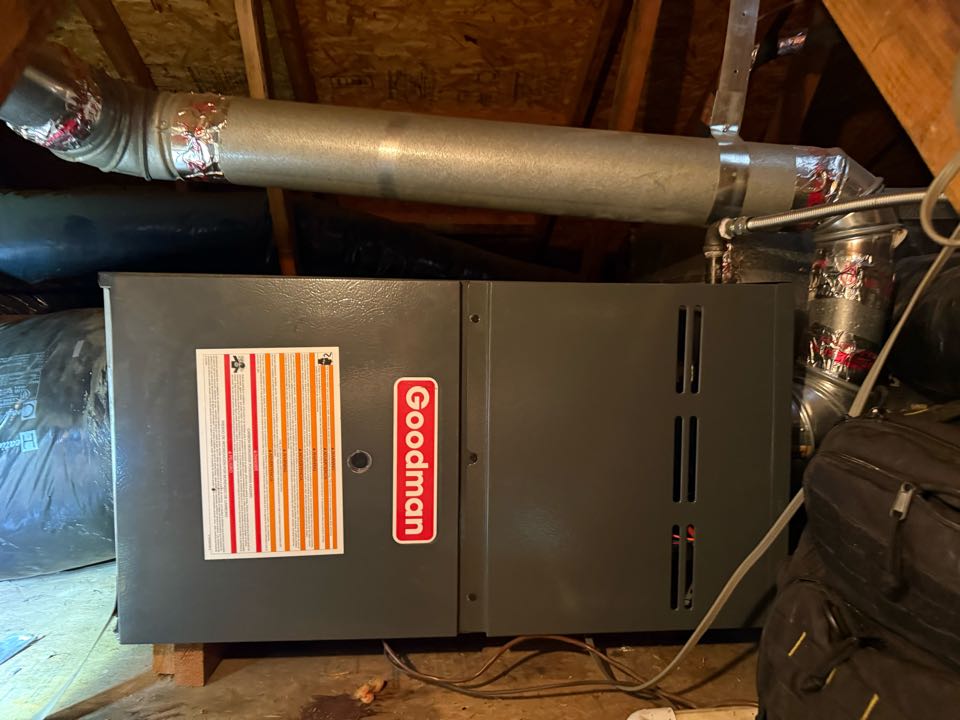 Furnace not heating. Flame sensor extremely oxidized. Cleaned sensor probe and tested operation. 