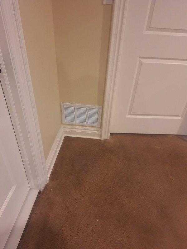 Completed installation of code-compliant combustion air openings in furnace/water heater mechanical room to address City violation. Installed two properly sized ventilation registers (minimum 100 square inches each) - one at ceiling level and one at floor level - providing the required 1 square inch of opening per 1000 BTU of appliance input.