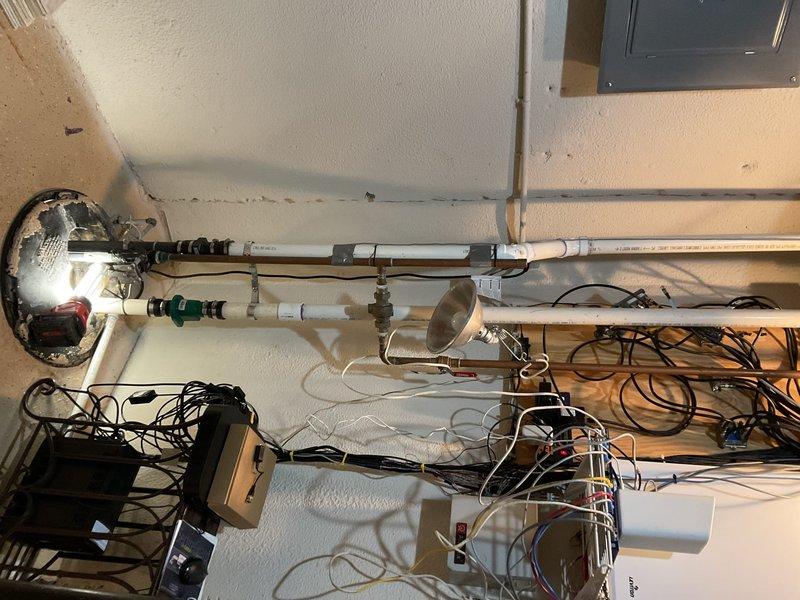 Responded to service call for nearly overflowing sump pump in basement. Inspected the system and found significant corrosion and deterioration of the pump housing with visible rust deposits throughout the well. Serviced the pump mechanism, cleaned accumulated debris, and verified proper operation of the electrical connections and discharge piping to restore normal functionality.